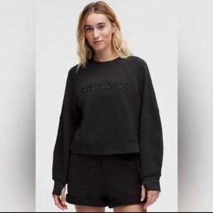 Lululemon Scuba Oversized Pullover • XS/S • Cozy Black Crewneck Sweatshirt